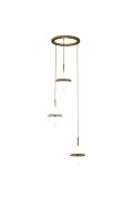 Lampa wisząca SFERA-3 LED złota 50 cm