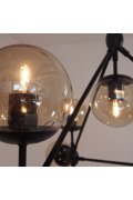 Lampa wisząca ASTRIFERO-10 bursztynowo czarna 90 cm