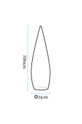 Lampa ogrodowa stojąca duszek GHOST LED RGBW 16 kolorów 80 cm