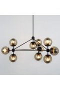 Lampa wisząca ASTRIFERO-10 bursztynowo czarna 90 cm