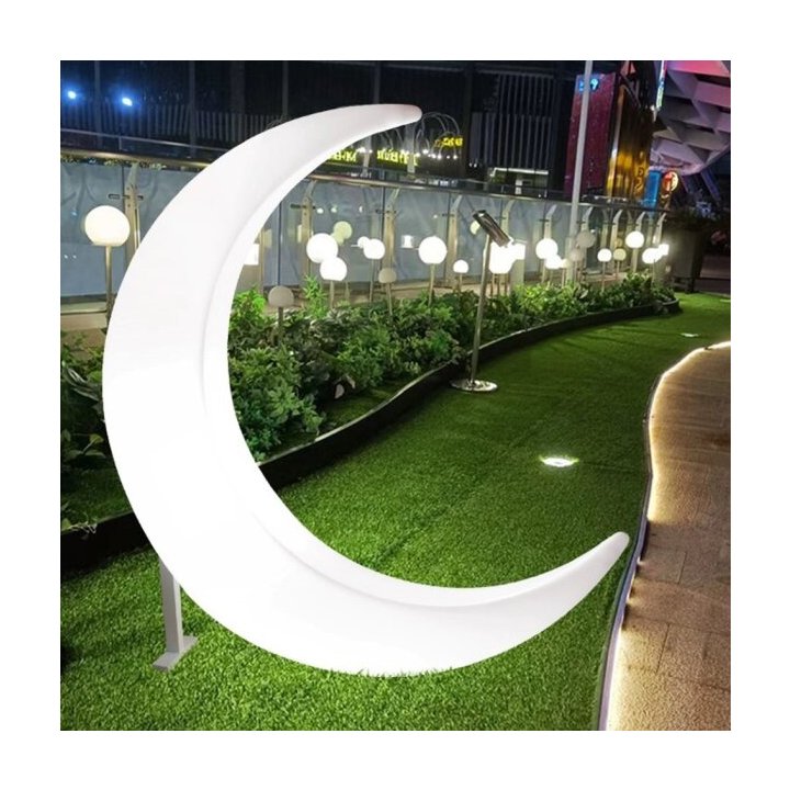 Lampa ogrodowa dekoracyjna księżyc MOON XL LED RGBW 16 kolorów 150 cm