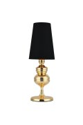 Lampa stołowa QUEEN złoto czarna 18 cm