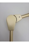 Lampa wisząca MODERN ORCHID-6 złoto transparentna 130 cm