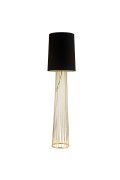 Lampa podłogowa FILO-2 czarno - złota 156 cm