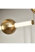 Lampa wisząca O-LINE L-4 LED mosiądz 110 cm