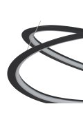 Lampa wisząca SPIRELLO ledowa czarna 80 cm