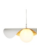 Lampa wisząca ENZO biało złota 80 cm