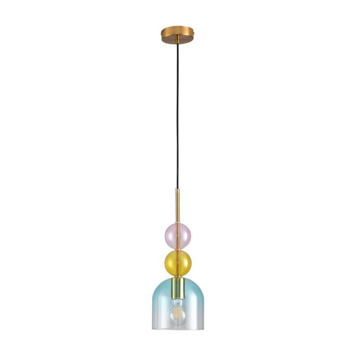 Lampa wisząca PASTELLO BLUE kolorowa 15 cm