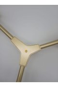 Lampa wisząca MODERN ORCHID-6 złoto transparentna 130 cm