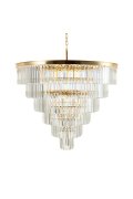Lampa wisząca SPLENDORE złota 100 cm