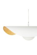 Lampa wisząca ENZO biało złota 60 cm