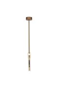 Lampa wisząca MARBLE LED marmurowo złota 30 cm
