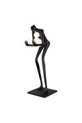 Lampa podłogowa WOMAN-2 BLACK czarna 190 cm