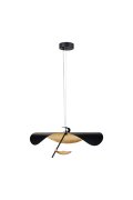 Lampa wisząca ENIGMA LED czarno złota 60 cm