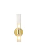 Lampa ścienna CANDELA złota 31 cm