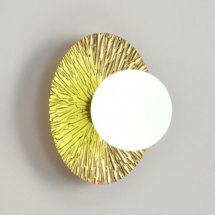 Lampa ścienna SUN L złota 40 cm