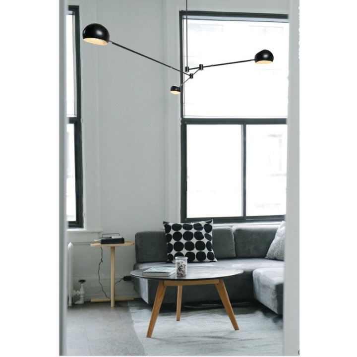 Lampa wisząca ASTRONOMY-3 czarna 175 cm