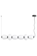 Lampa wisząca BRILLA-6 LED biało-czarna 125 cm
