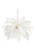 Lampa wisząca EMU pióra białe 100 cm