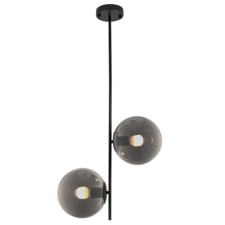 Lampa wisząca VENUS-2 czarna przydymiona 44 cm