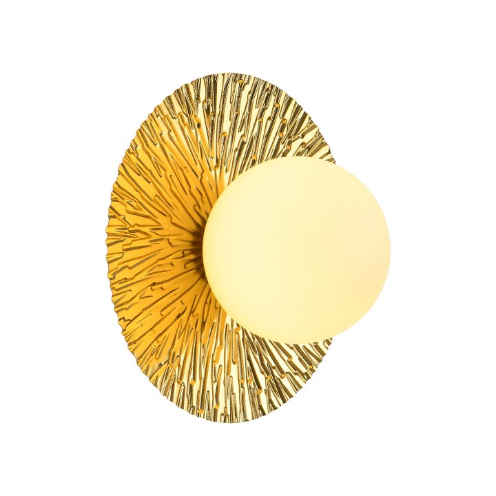 Lampa ścienna SUN L złota 40 cm