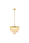 Lampa wisząca SPLENDORE złota 50 cm