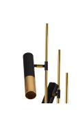 Lampa stojąca GOLDEN PIPE-3 czarno złota 180 cm