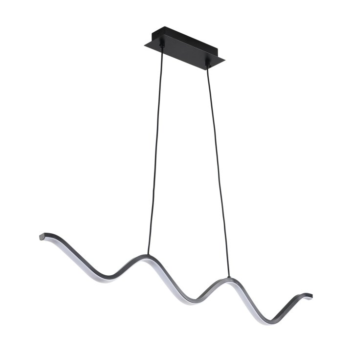 Lampa wisząca ZIGZAG LED czarna 90 cm