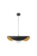 Lampa wisząca ENZO czarno złota 60 cm