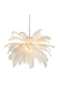 Lampa wisząca EMU pióra białe 100 cm