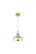 Lampa wisząca UNIVERSO marmurowo złota 18 cm