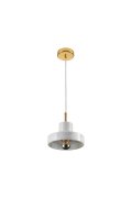 Lampa wisząca UNIVERSO marmurowo złota 18 cm