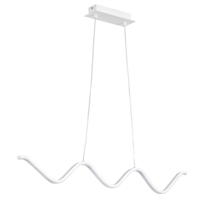 Lampa wisząca ZIGZAG LED biała 90 cm