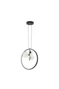 Lampa wisząca ORION RING LED czarny 40 cm