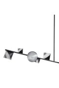 Lampa wisząca CONE LED czarna 130 cm