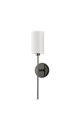 Lampa ścienna DARLING czarny połysk 53 cm