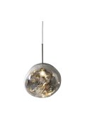 Lampa wisząca GLAM M srebrna 28 cm