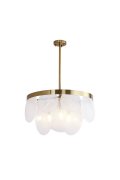 Lampa wisząca AURORA mosiądz 60 cm