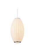 Lampa wisząca SILK BARREL biała 60 cm