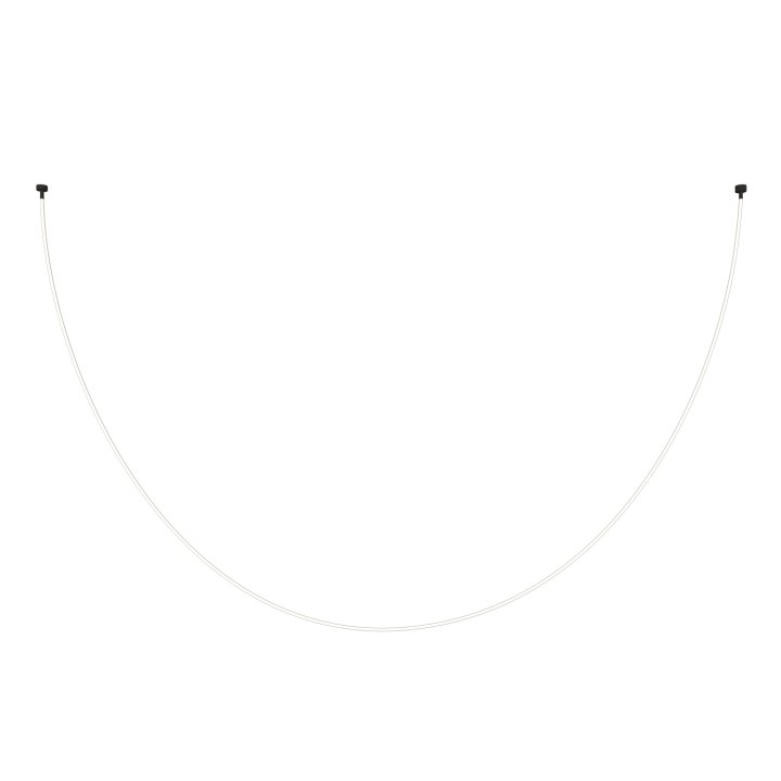 Lampa wisząca SNAKE LED wąż ledowy czarna 500 cm