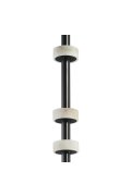 Lampa podłogowa RINGO czarna 182 cm