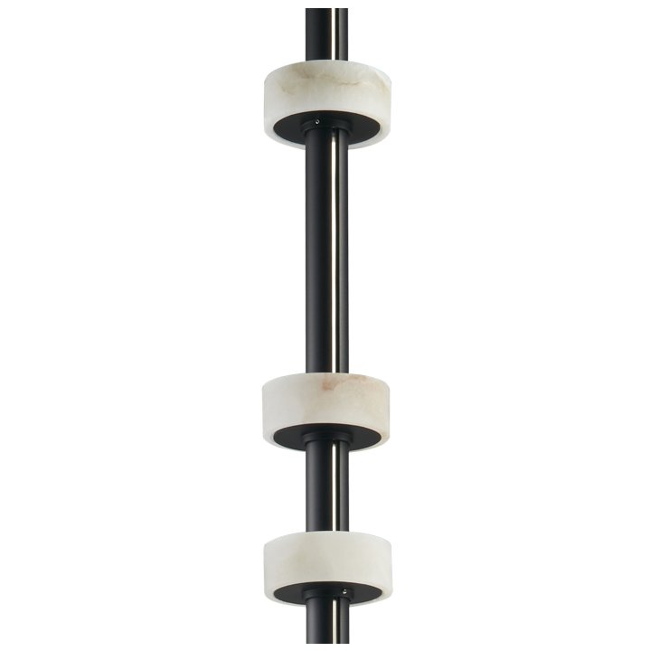 Lampa podłogowa RINGO czarna 182 cm