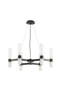 Lampa wisząca CANDELA-6 czarna 70 cm