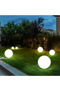 Lampa ogrodowa kula BALL S biała 35 cm