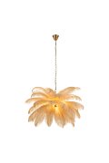 Lampa wisząca EMU pióra beżowe 100 cm