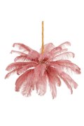 Lampa wisząca EMU pióra różowe 100 cm