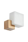 Lampa ścienna CUBO LED złota 18 cm