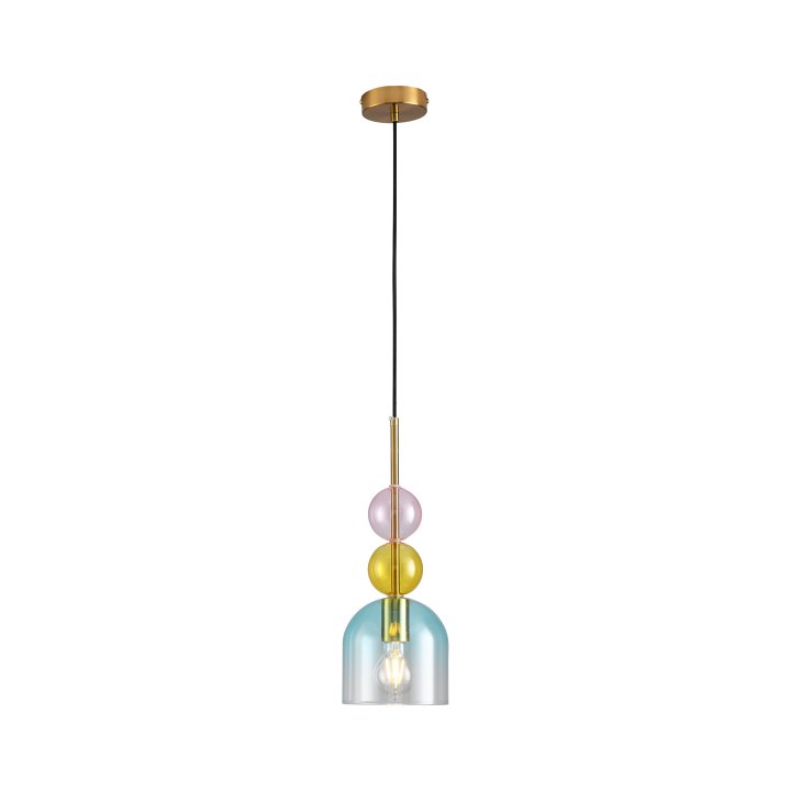 Lampa wisząca PASTELLO BLUE kolorowa 15 cm