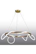 Lampa wisząca FANTASIA ROUND LED złota 60 cm