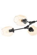 Lampa wisząca MODERN ORCHID-6 bursztynowo czarna 130 cm